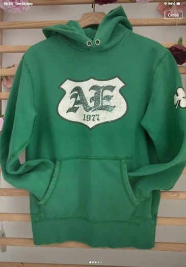 hoodie American eagle retro green shamrock special edition hoodie x small