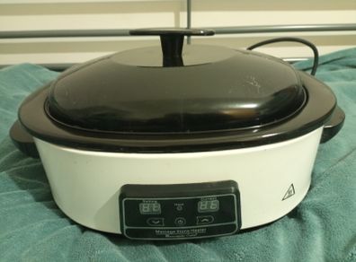 Hot stone heater for massage