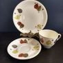 Fabulous Set of Six Mid Century Modern Alfred Meakin Teaset Trios "Gay Fantasy" Pattern from the 1950's Image 6