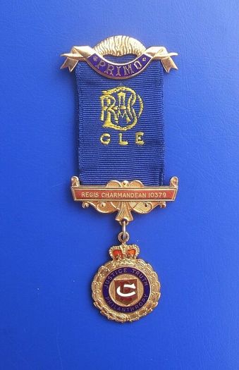 RAOB PRIMO DEGREE (Royal Antediluvian Order of Buffaloes) - Primo 2nd Degree silver-gilt medal, fully hallmarked for 1993