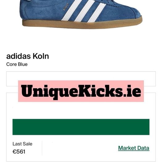 Rare Adidas Koln Blue Suede Gum