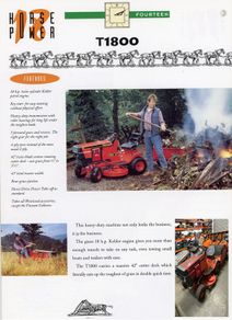 WESTWOOD T1800 - Sit on lawn Mower