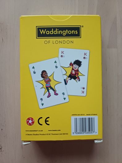 Beano Comic Waddington's Playing Cards (Poker Rummy Solitaire Hearts Cribbage BRAND NEW)