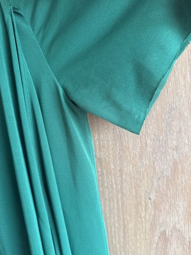 Cos green drape front dress size XS (8)