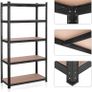Storage Shelves with 5 Shelves, Set of 2, Maximum Load 875 kg (175 kg Per Shelf), Shelving System, Adjustable Shelves, Reinforced Steel Frame Image 3