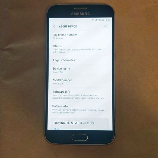 Samsung Galaxy S6 - 32GB - Black Sapphire - Unlocked - Fully functional