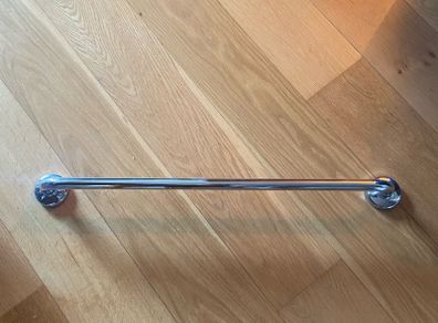 60cm silver towel rail
