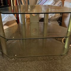 glass tv stand