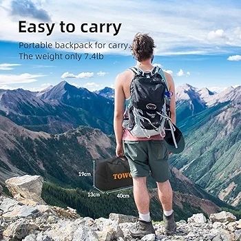 Projector Screen and Stand,Towond 100 inch Indoor Projection Screen Portable Outdoor Projection Screen 16:9 4K HD Rear Front Movie Screen