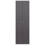 Office Cabinet High Gloss Grey 60x32x190 cm Chipboard Image 5