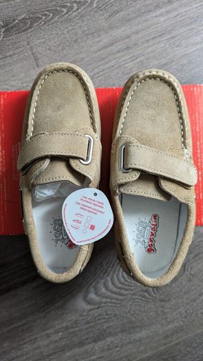 Boys moccasin leather