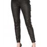 BANNED APPAREL Alternative Black Waxed Jeggings with Silver Studded Seams - Sz L (Fit 14-16UK) - Bnwt Rrp 89 Image 2