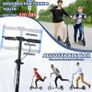 Scooter for Adults and Teens- Adjustable Height Folding Kick Scooter Large Sturdy Wheels for a Smooth Ride, Lightweight, Commuter Adult Scooters with Hand Brake,Shock Absorption Image 3