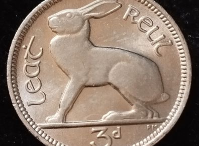 Ireland - 1968 - 3 Pence - UNC - KM.12a - [2075]
