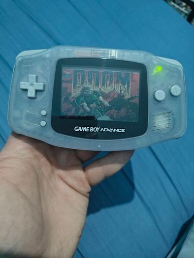 Gameboy Advance With Doom Game