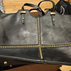 3 Large Black Handbags