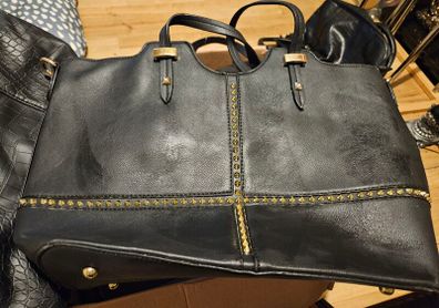 3 Large Black Handbags