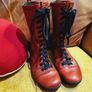 Vagabond Lace Up Leather Boots Rare Like New (Size 39) Image 3