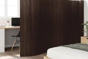 Room Divider Dark Brown 165x800 cm Bamboo