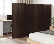 Room Divider Dark Brown 165x800 cm Bamboo