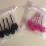Vintage Resin Flower Hair Clips    -   Retro Style Hair Accessories Image 6