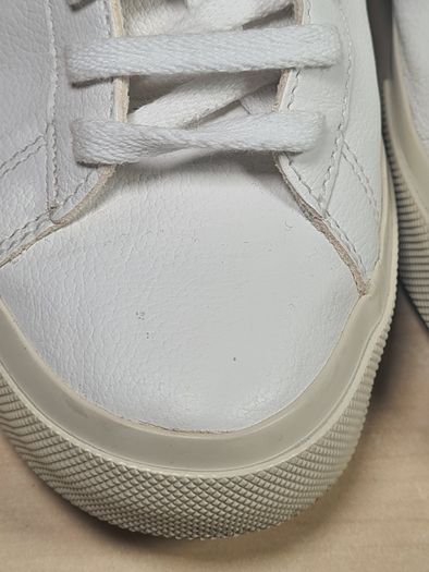 Womens VEJA CAMPO trainers runners white leather grey suede Logo Size UK 5 EU 38 (AT1)