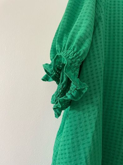 Savida ruffle front green top plus size New