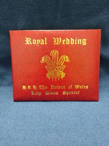 1981 ROYAL wedding commemorative 23 Carat yellow gold stamp limited edition