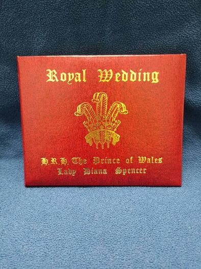 1981 ROYAL wedding commemorative 23 Carat yellow gold stamp limited edition
