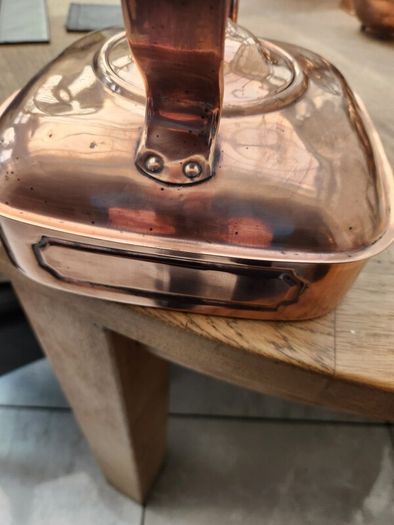 Antique brass kettle
