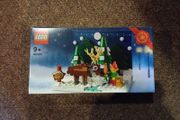 lego 40484 Santa's front yard