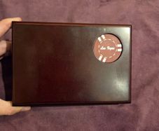 Mahogany Dual Deck Playing Card Box