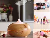 Aroma Diffuser 300ML Essential Oil Diffuser Electric Ultrasonic Humidifier FREE 3 Oils