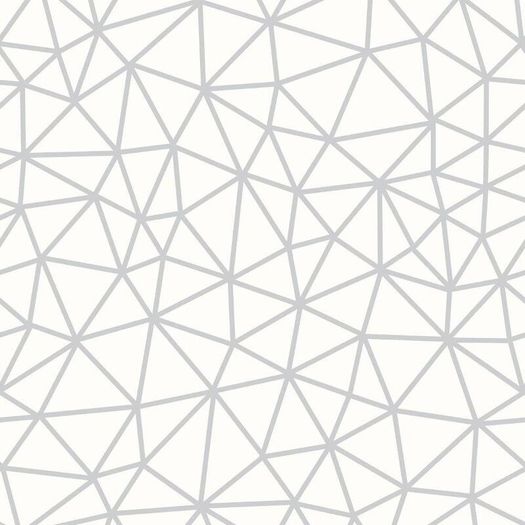 NEW ( 2 rolls) Embossed Glitter Geometrical Lines Wallpaper