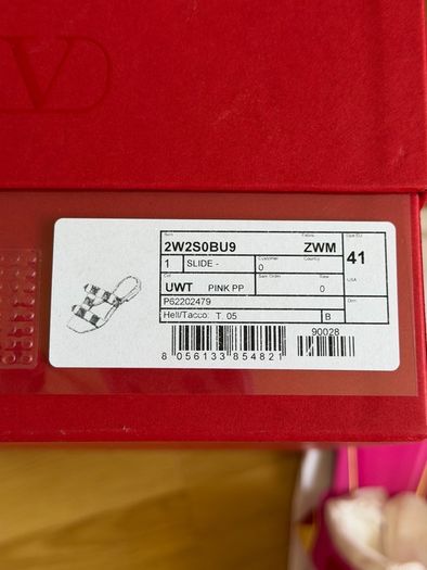 Valentino Garavani Roman Stud Sandals Pink Size 41 NEW IN BOX
