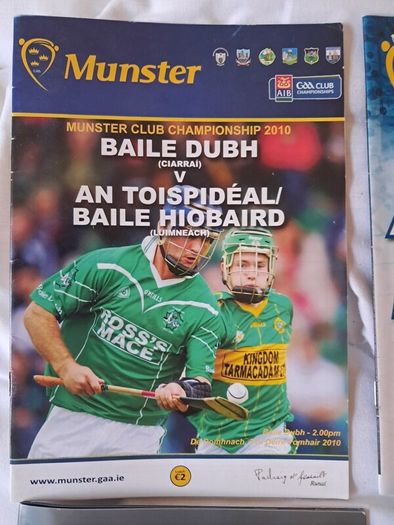 Munster Club Hurling Programmes x 8