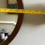 Vintage Oak Oval Mirror Image 5