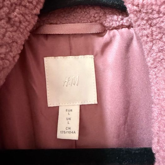 H&M Borg Fur Coat - Size L