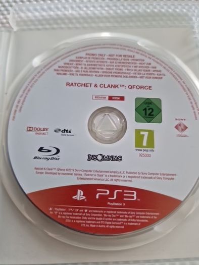 Ratchet and Clank Q Force Promotional copy PlayStation3 Ps3 Games Original