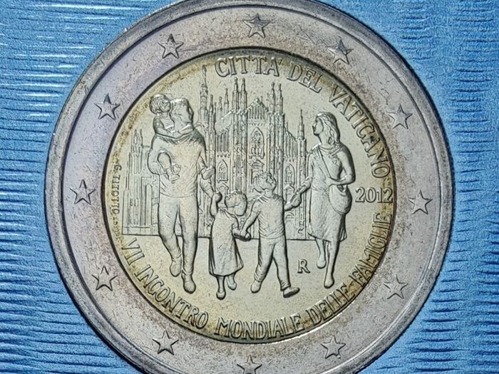 Vatican 2 Euro Brilliant Uncirculated Coin 2012 - 7th World Meeting of Families