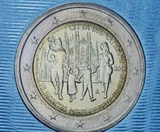 Vatican 2 Euro Brilliant Uncirculated Coin 2012 - 7th World Meeting of Families