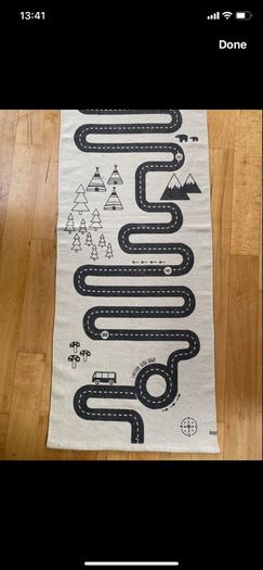 OYOY Adventures playroom nursery rug teepees Scandi style