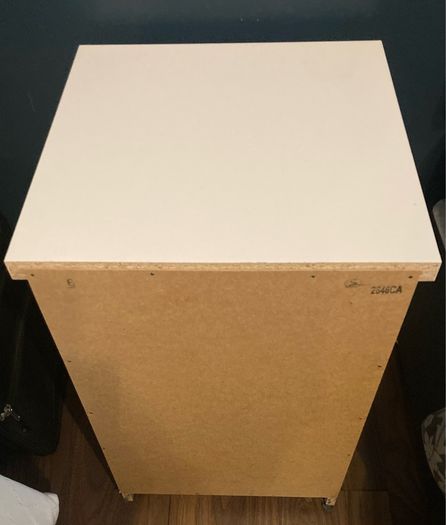 White Gloss Bedside Lockers x 2