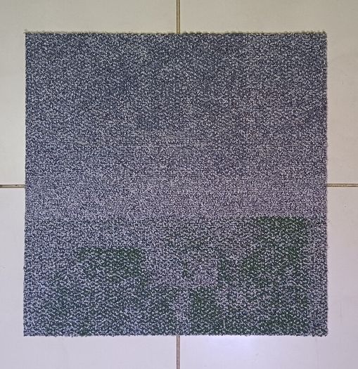 Carpet Tiles - White & Green
