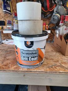 plasters grit coat