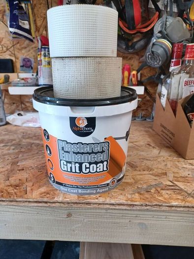 plasters grit coat