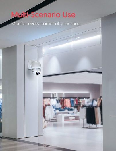 CCTV camera Victure Security Camera Outdoor 1080P for Home Security with Pan/Tilt 360 View Night Vision IP66 Waterproof Smart Motion Tracking Compatible with IOS/Android