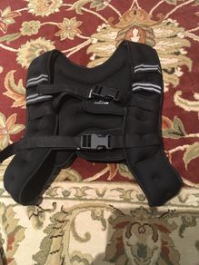 12 Lbs Weighted Vest , Breathable Neoprene, Adjustable Straps, Reflective Strips.