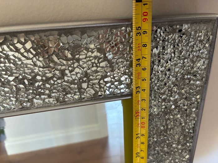 Elegant silver mirror