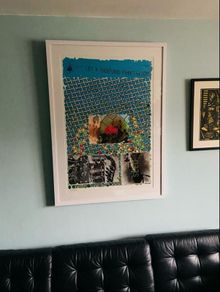 Original mid century Signed Limited edition Joe Tilson RA print/collage 1971
